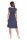 Kleid mit Raffungen V-Ausschnitt + MAMA Umstandsmode; Grafit/M/L 38/40