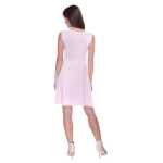 Kleid mit Raffungen V-Ausschnitt + MAMA Umstandsmode; Puderrosa/3XL/4XL 46/48