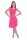 Kleid mit Raffungen V-Ausschnitt + MAMA Umstandsmode; Pink/XL/2XL 42/44