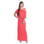 Maxi-Kleid elastischer Bund Dress Sommerkleid tailliert Lang,