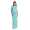 Maxi-Kleid elastischer Bund Dress Sommerkleid tailliert Lang,