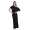 Maxi-Kleid elastischer Bund Dress Sommerkleid tailliert Lang,