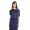 Maxi-Kleid elastischer Bund Dress Sommerkleid tailliert Lang,
