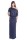 Maxi-Kleid elastischer Bund Dress Sommerkleid tailliert Lang, Grafit/L/XL 40/42