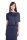 Maxi-Kleid elastischer Bund Dress Sommerkleid tailliert Lang, Grafit/L/XL 40/42