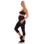 Umstandsleggings 3/4 Baumwolle Schwangerschaft Bauchbund EU