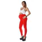 Umstandsleggings Lang Baumwolle Schwangerschaft Bauchbund...