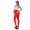 Umstandsleggings Lang Baumwolle Schwangerschaft Bauchbund EU Rot S/36