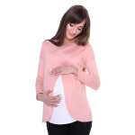 Damen MAMA Umstandshirt Langarm;