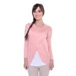Damen MAMA Umstandshirt Langarm; Lachs XS/S 34/36