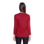 Damen MAMA Umstandshirt Langarm; Bordo XL/2XL 42/44