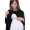 Damen MAMA Umstandshirt Langarm; Schwarz L/XL 40/42
