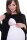 Damen MAMA Umstandshirt Langarm; Schwarz XL/2XL 42/44