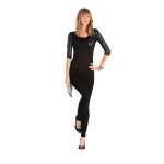 Damen Longshirt Shirt mit Wetlook Top;