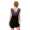 Damen Kleid Dress V-Ausschnitt Raffungen; Grafit-Schwarz S/M 36/38