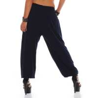 Damen Haremhose Hose Pumphose; Dunkelblau S/M/L 36/38/40