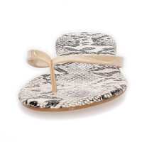 Damen Sandale Pantolette Schuhe Sommerschuh ; Beige/39