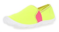 Damen Slipper Sneaker Schuhe Sommerschuhe; Lemon Pink/36