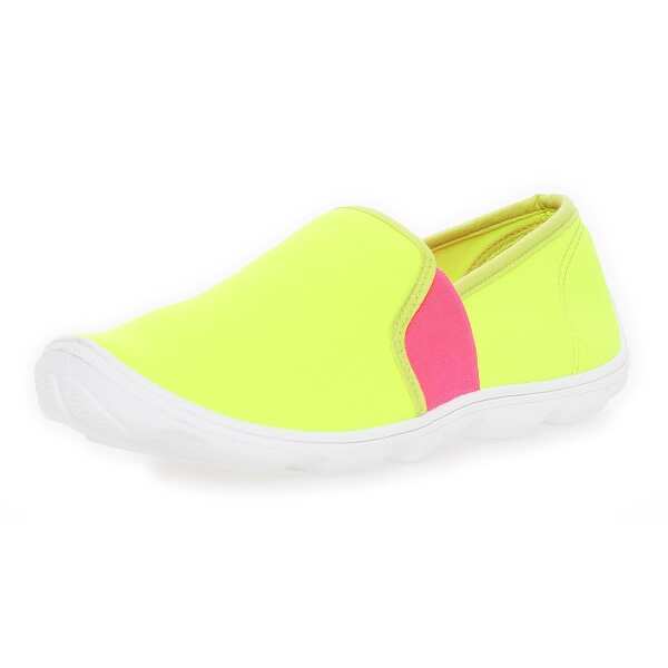 Damen Slipper Sneaker Schuhe Sommerschuhe; Lemon Pink/37