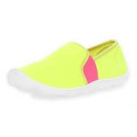 Damen Slipper Sneaker Schuhe Sommerschuhe; Lemon Pink/37