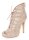 Damen Sommer Sandaletten mit Tüll; Beige/37