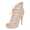 Damen Sommer Sandaletten mit Tüll; Beige/38
