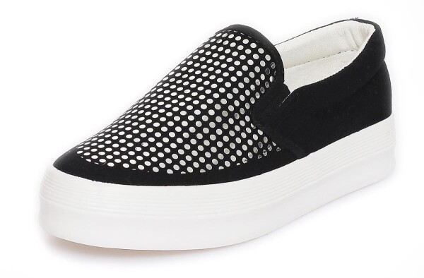 Damen Slipper Sneaker Plateau Sommerschuhe; Schwarz/38