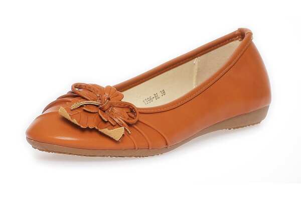 Ballerinas Damen Schuhe Sommerschuhe; Camel/39