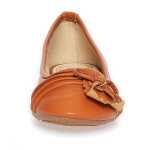 Ballerinas Damen Schuhe Sommerschuhe; Camel/39