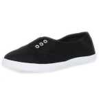 Damen Slipper Sneaker Sommerschuhe; Schwarz/40