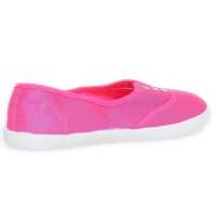 Damen Slipper Sneaker Sommerschuhe; Fuchsia/36