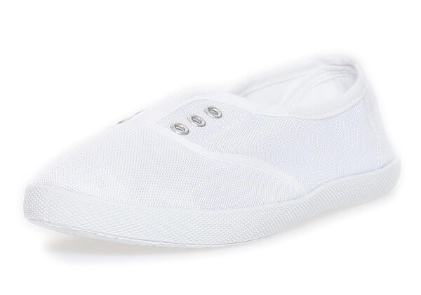 Damen Slipper Sneaker Sommerschuhe; Weiß/38