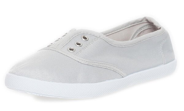 Damen Slipper Sneaker Sommerschuhe; Grau/36