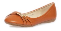Ballerinas Damen Schuhe Sommerschuhe; Camel/36