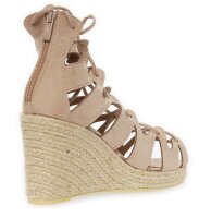 Damen Sandalen mit Riemen Keilabsatz;