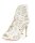 Damen Schnür Pumps Stilett; Weiß/36