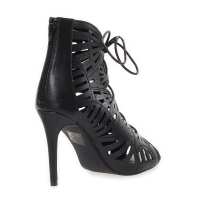 Damen Schnür Pumps Stilett; Schwarz/36