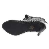Damen Schnür Pumps Stilett; Schwarz/36
