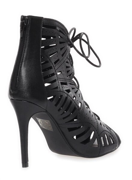 Damen Schnür Pumps Stilett; Schwarz/37