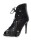 Damen Schnür Pumps Stilett; Schwarz/37