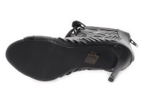Damen Schnür Pumps Stilett; Schwarz/38
