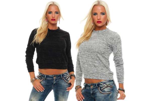 Damen Shirt T-Shirt Sport & Freizeit kurz Langarm;