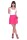 Damen Rock Minirock mit Taschen; Pink/S/36