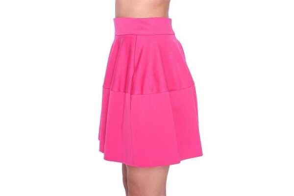 Damen Rock Minirock mit Taschen; Pink/M/38