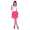 Damen Rock Minirock mit Taschen; Pink/M/38