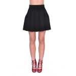 Damen Rock Minirock mit Taschen; Schwarz/S/36