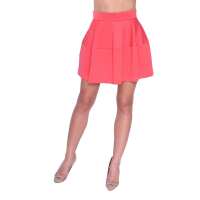 Damen Rock Minirock mit Taschen; Koralle/S/36