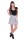 Damen Rock Minirock mit Taschen; Grau Meliert/L/40