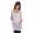 Damen Bluse mit Raffungen Langarm + MAMA Umstandsmode; Grau Meliert S/M 36/38