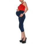 Umstandsleggings 3/4 Baumwolle Schwangerschaft Bauchbund...